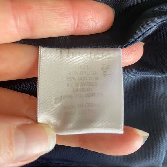 Theonne Navy Double Breasted Blazer Size Small - Picture 6 of 11